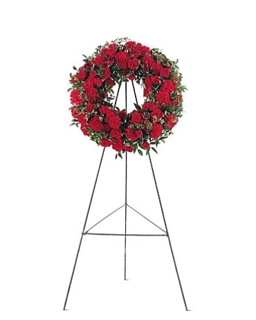 Red Regards Wreath 