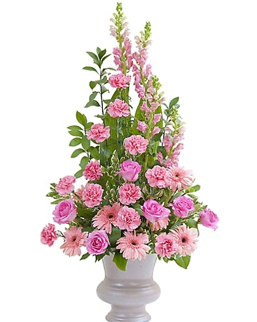 Peaceful Pink Large Urn
