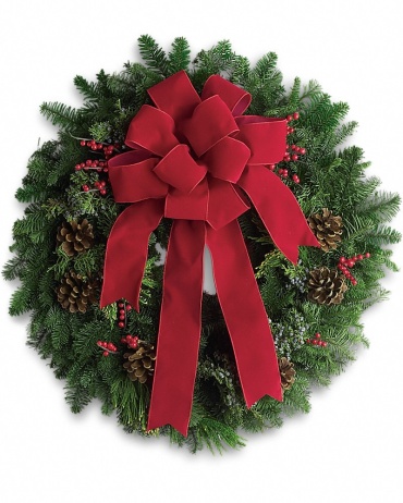Classic Holiday Wreath - T129-1