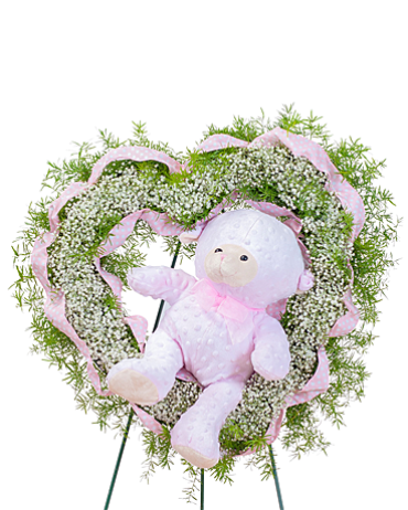 Tiny Angels Wreath in Pink