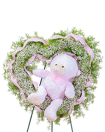 Tiny Angels Wreath in Pink - TMF-838
