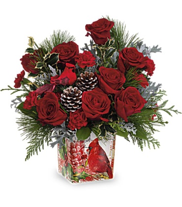 Cardinal Cheer Bouquet