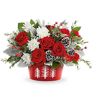 Snowy Pines Centerpiece