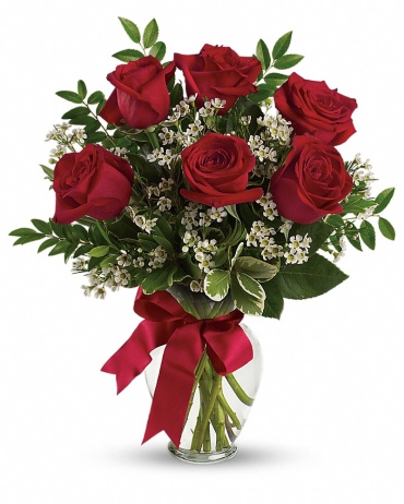 Thoughts of You Bouquet with Red Roses - TEV12-6