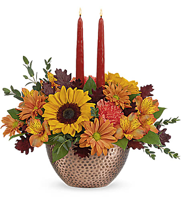 Autumn Copper Centerpiece - T21T105