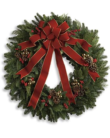 Classic Holiday Wreath - T129-1