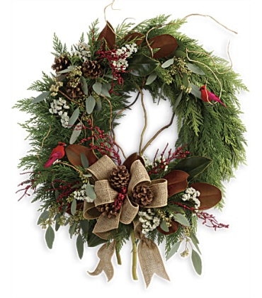 Rustic Holiday Wreath - TWR15-3